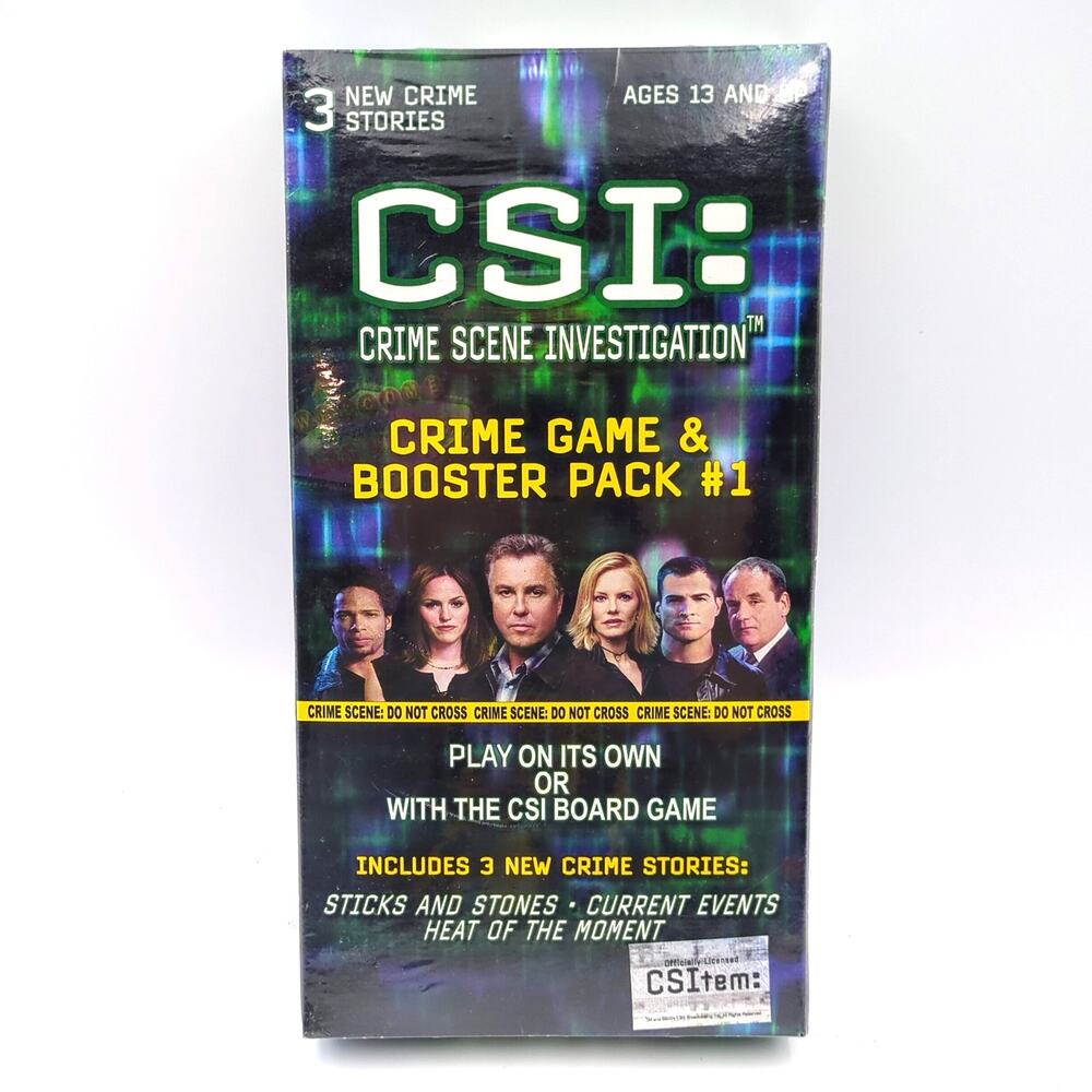 CSI: Crime Scene Investigation Game & Booster Pack #1 Factory Sealed Card Game